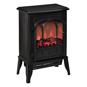Electric Fireplace Heater, Freestanding Fireplace W/ Overheat Protection