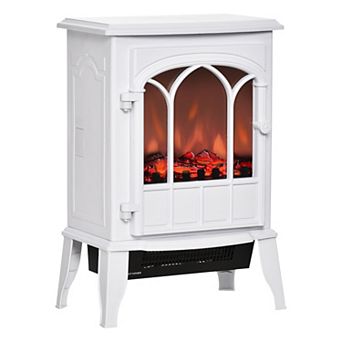 Electric Fireplace Stove, Freestanding Fireplace Heater, 750W/1500W