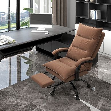Vinsetto Microfiber Office Chair With Massage, Heat, Footrest