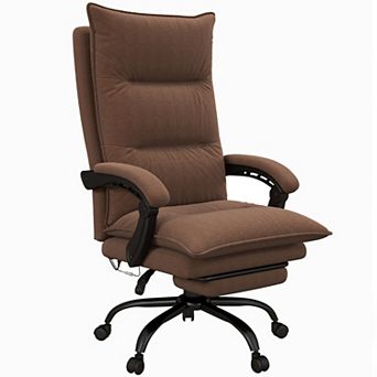 Vinsetto Microfiber Office Chair With Massage, Heat, Footrest