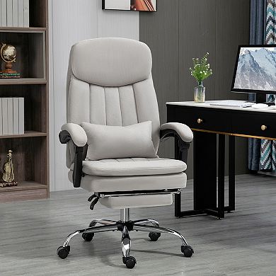 Vinsetto Reclining Vibration Massage Office Chair With Heat, Pillow