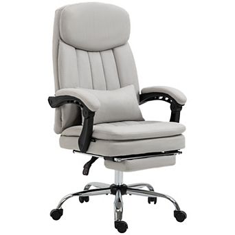 Vinsetto Reclining Vibration Massage Office Chair With Heat, Pillow