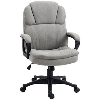 Vinsetto Massage Office Chair With 2 Vibration Points Usb Power Light Gray