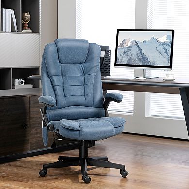 Homcom High-back Vibration Massage Chair, Heating Office Chair