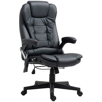 Homcom High-back Vibration Massage Chair, Heating Office Chair