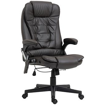 Homcom High-back Vibration Massage Chair, Heating Office Chair