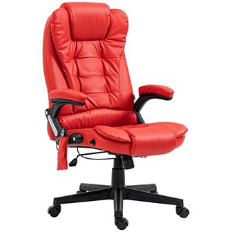Homcom High-back Vibration Massage Chair, Heating Office Chair