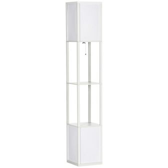Homcom Modern Floor Lamp W/ 2 Light, Standing Lamp For Living Room