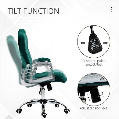 Vinsetto Home Office Chair With Adjustable Height Tilt Function