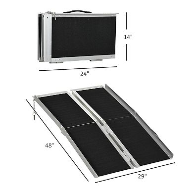 Portable Portable Wheelchair Ramp for Home, Threshold Handicap Ramp