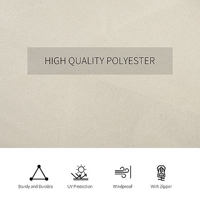 Outsunny 9.84ft x 9.84' Gazebo Sidewall Set with Hooks/C-Rings