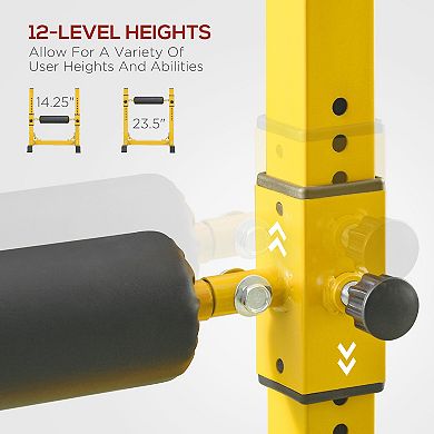 Soozier Bulgarian Split Squat Stand, 12-Level Leg Training Machine