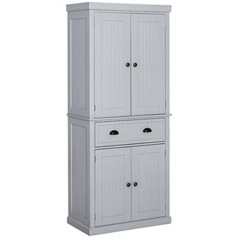 HOMCOM 72inch Kitchen Pantry Storage Cabinet with Drawer, Adjustable Shelves