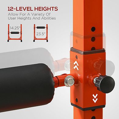 Soozier Bulgarian Split Squat Stand, 12-Level Leg Training Machine