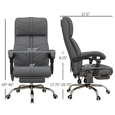 Vinsetto Massage Office Chair With 4 Vibration, Heat, Reclining