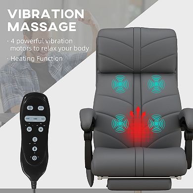Vinsetto Massage Office Chair With 4 Vibration, Heat, Reclining