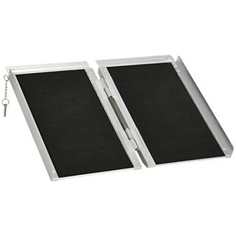 Folding Aluminum Wheelchair Ramp Portable Mobility Scooter Carrier, 600lbs