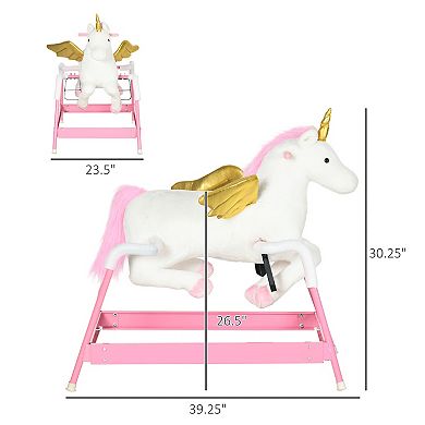 Ride On Horse For 5-12 Years, Spring Horse With Sound, Unicorn