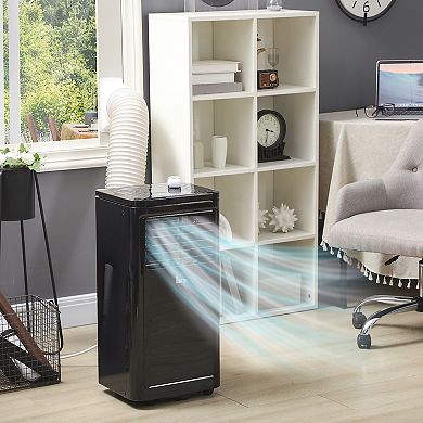 Homcom 8000 Btu Portable Air Conditioner For Room Up To 172sq Ft Black