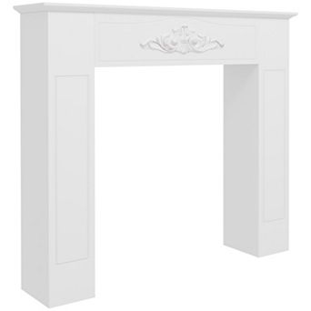 Homcom Freestanding Wood Mantel Surround For Electric Fireplace Stove