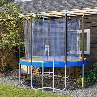 Soozier 14ft Trampoline Pad Spring Cover, Waterproof, Multi-color