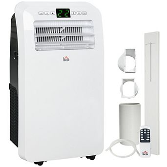 Homcom 12000 Btu Portable Air Conditioner For 550 Sqft Room, Timer On/off
