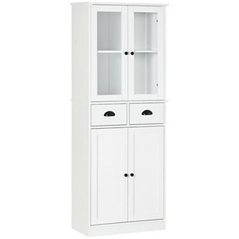 HOMCOM 61inch Kitchen Pantry Cabinet with Storage