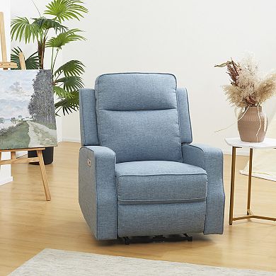HOMCOM Electric Power Recliner Armchair with USB Port, Sofa Recliner