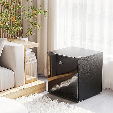 HOMCOM 1.1Cu.Ft Mini Freezer with Reversible Door for Home Office