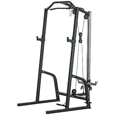 Power Cage With Pulley System, Squat Rack, Pull Up / Push Up Stand