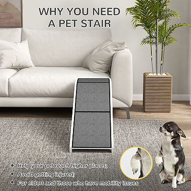 PawHut 60" Pet Ramp for Dogs & Cats with Non-Slip Carpet,