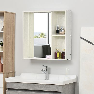 kleankin Wall-Mounted Medicine Cabinet with Mirror,