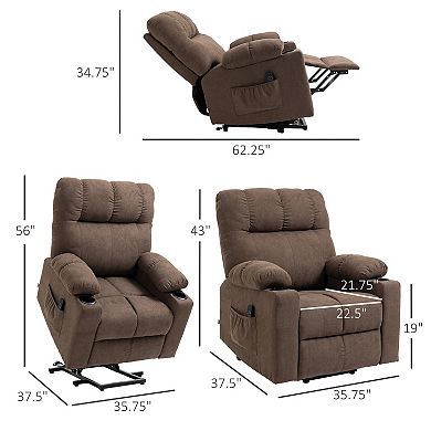 Homcom Lift Chair Recliners For Elderly With Footrest Recliner Chair