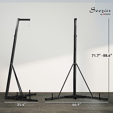 Soozier Punch Bag Stand for Heavy Bag, Foldable and Height Adjustable