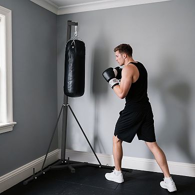 Soozier Punch Bag Stand for Heavy Bag, Foldable and Height Adjustable