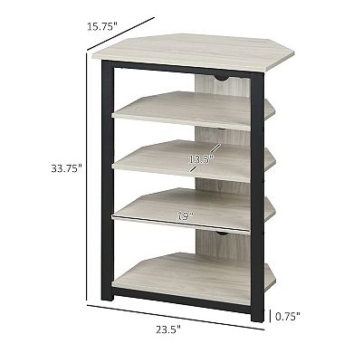 Wooden Home Entertainment Center With Storage, Living Room Storage