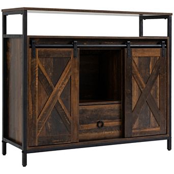 HOMCOM Sideboard, Buffet Cabinet with Storage Drawer, Stemware