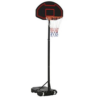 Portable Basketball Hoop Stand Height-adjustable Basketball System With Wheels