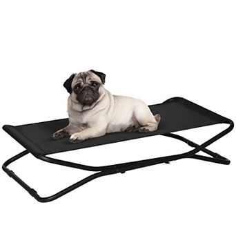 Foldable Pet Bed W/ Heavy Duty Steel Frame For S & M Dogs Indoor Outdoor Use