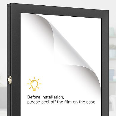 Athletic Jersey Shadow Frame Square Lockable Display Case With Brass Hook Hanger