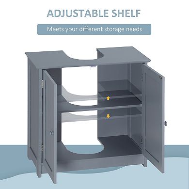 Bathroom Under Sink Vanity Cabinet Multipurpose Space Saver Storage Organizer