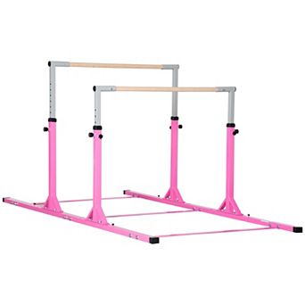 Adjustable Gymnastics Bars For Kids Ages 3-12, Child Gymnastics Equipment Pink