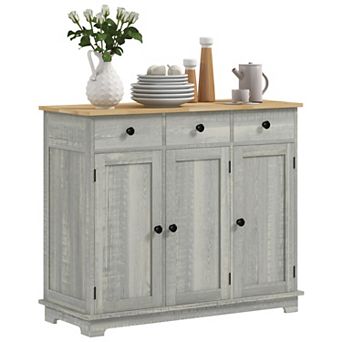 Modern Sideboard Buffet Cabinet With Adjustable Shelves And Drawers