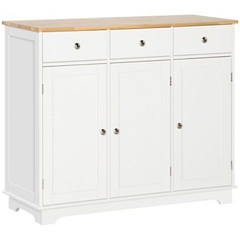 Modern Sideboard Buffet Cabinet With Adjustable Shelves And Drawers