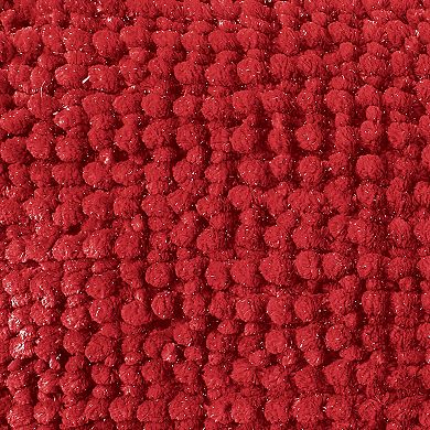 VCNY Home Noodle Red Textured Lurex Decorative Throw Pillow