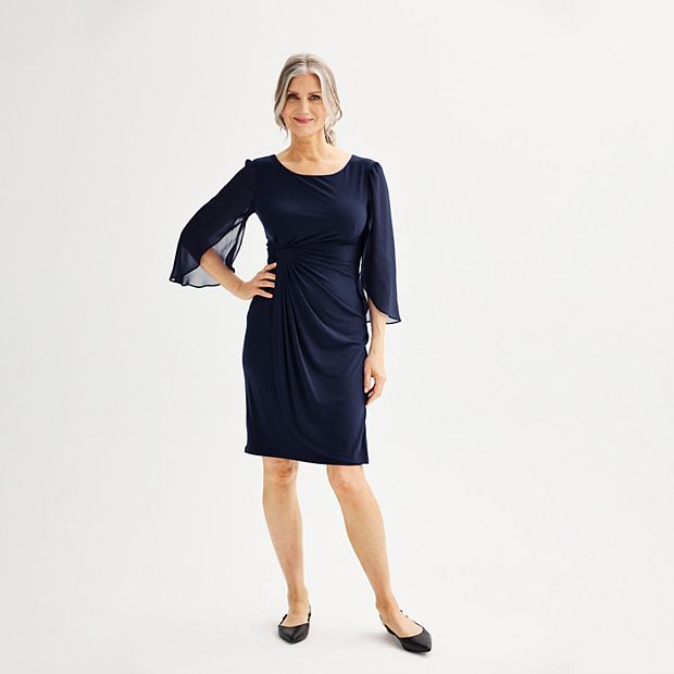 knee length dresses for ladies Arabella' Panel High Split Midi Dress main image 1