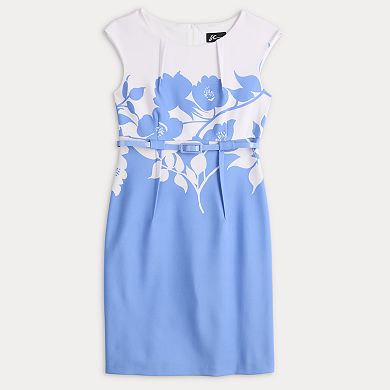 Petite Studio Connection Pleated Ottoman Dress