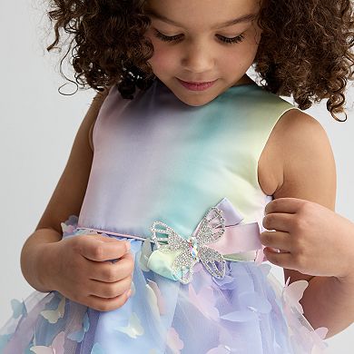 Girls 4-12 Blueberi Boulevard Rainbow Butterfly Dress