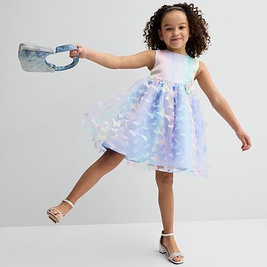 Girls 4-12 Blueberi Boulevard Rainbow Butterfly Dress