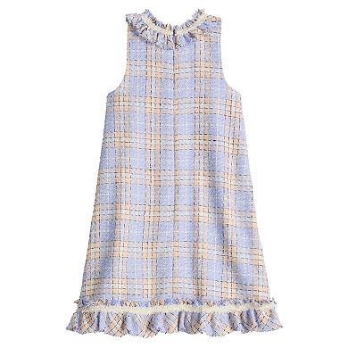 Girls 7-16 Blueberi Boulevard Boucle Dress & Purse